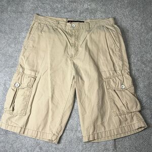 Southpole Cargo Shorts Mens Size 32‎ Tan Leg Rip Stop Hip Hop Skater Y2K Styled